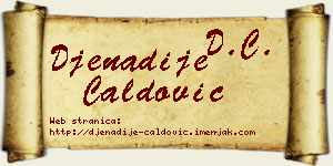Đenadije Ćaldović vizit kartica